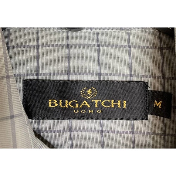 Bugatchi Uomo Shirt Size Medium Green Check - Picture 2 of 4